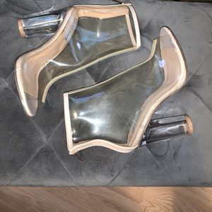 Transparent booties